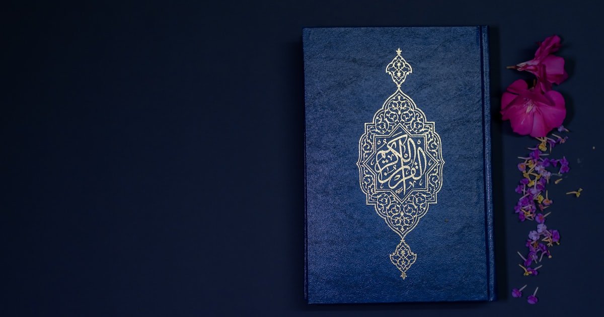 A copy of the Holy Quran opened for recitation
